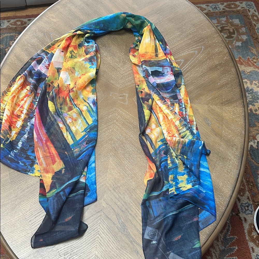 Colorful Artistic Scarf - Picture 4 of 4